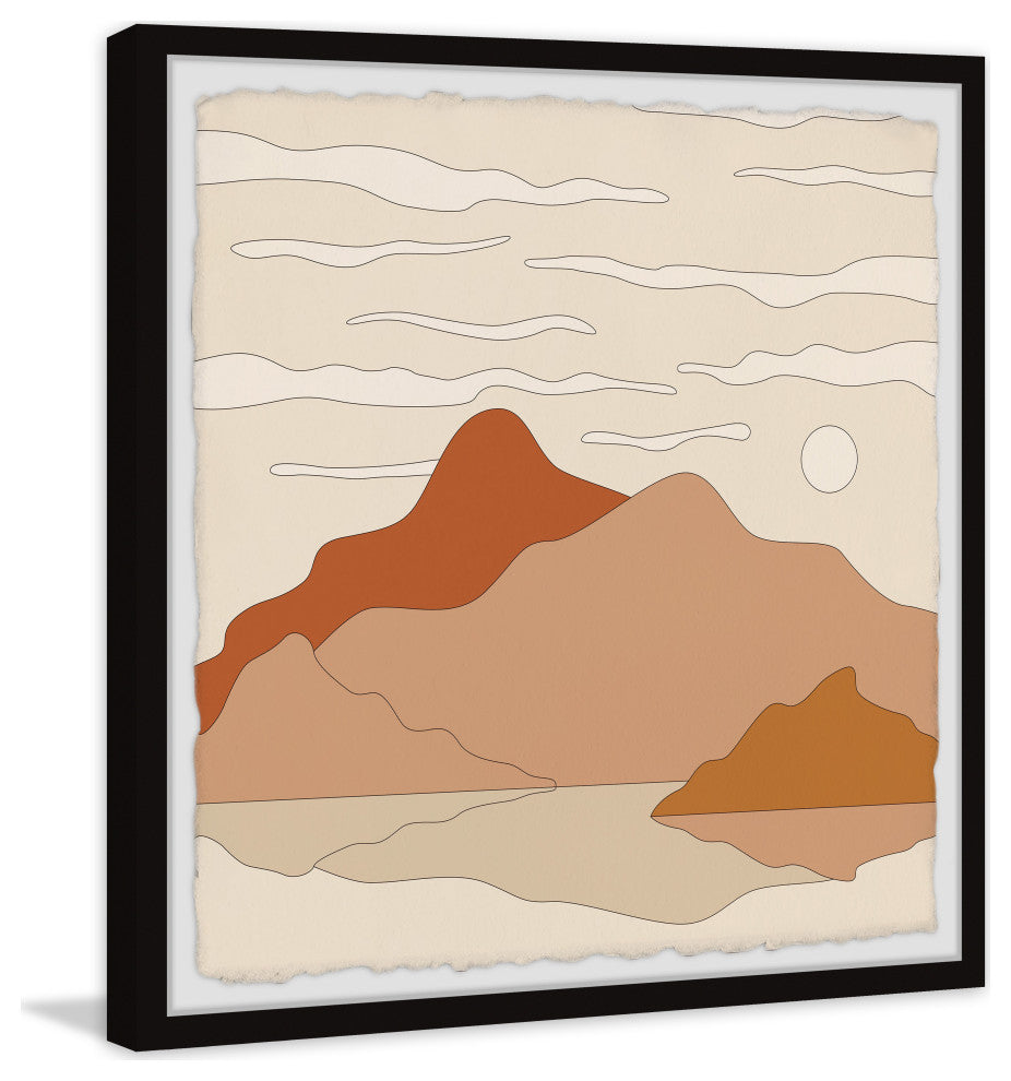 "Mountain Wilderness" Framed Painting Print, 24x24