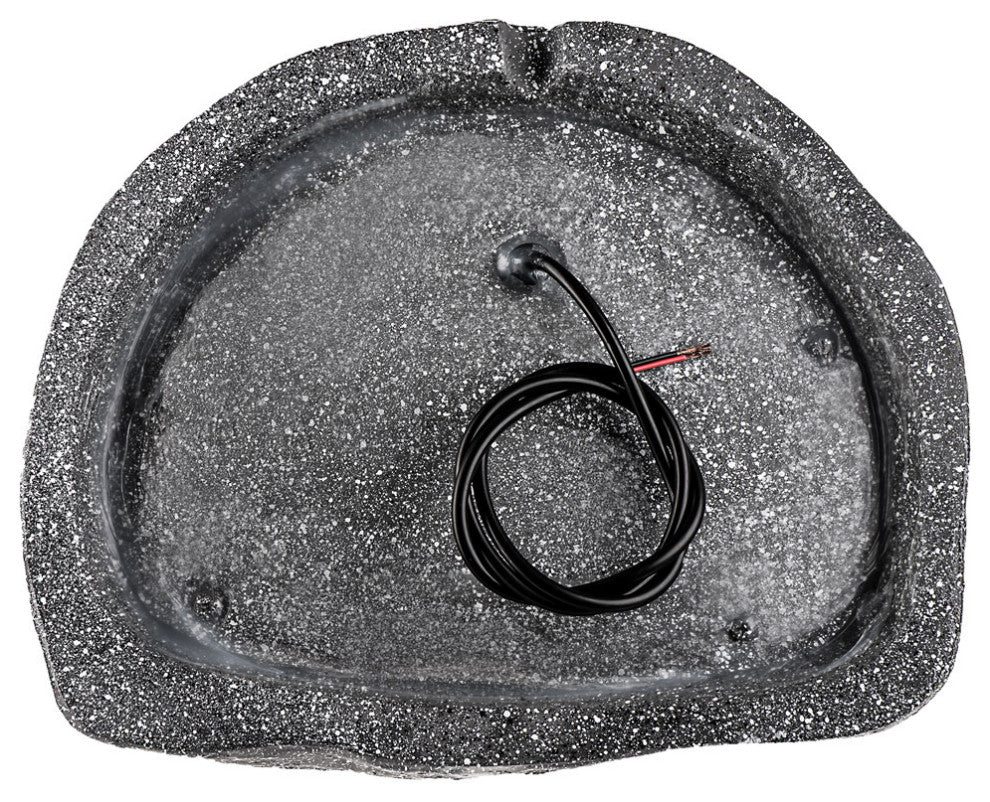 8" 200W Weather Resistant Outdoor Rock Speaker Pair, Grey