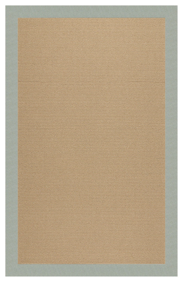 Zoe-Sisal Machine Tufted Rectangle Rug, Marine Blue, 8'x10'
