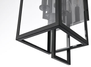 Home Living 8" Outdoor Wall Sconce, Black