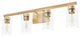 Hartland Alturas Gold With Seeded Glass 4 Light Vanity Wall