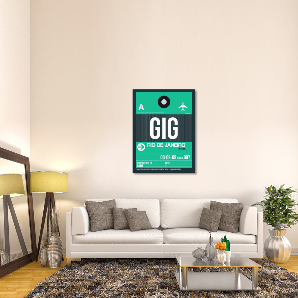 "GIG Rio De Janeiro Luggage Tag 1" Fine Art Print