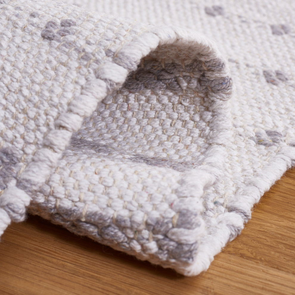 Safavieh Montauk Collection MTK714G Rug, Light Grey/Ivory, 8' x 10'