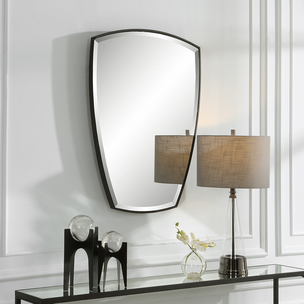 Uttermost 09892 Crest Curved Iron Mirror