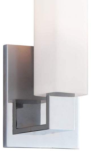 Livingston Single Light 14" Tall Bathroom Sconce, Satin Nickel