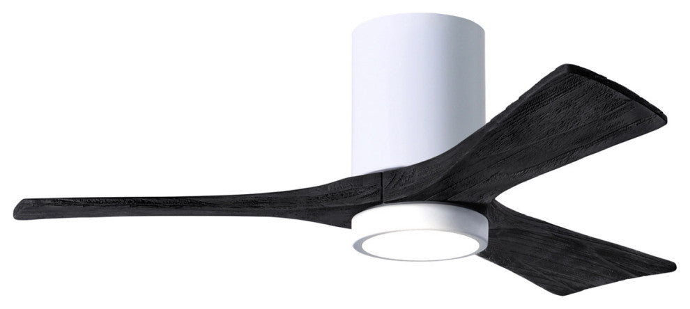 Matthews Fan Irene-3HLK With Lighting Kit, Gloss White, 42", Matte Black