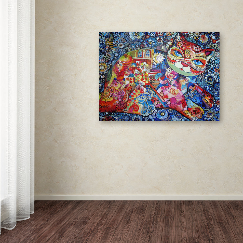 Oxana Ziaka 'Venice Cat' Canvas Art, 24" x 32"