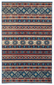 Weave & Wander Kezia Rug, Classic Blue/Ochre Red, 10ft x 13ft-2in