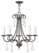 Daphne 5-Light Chandelier, English Bronze