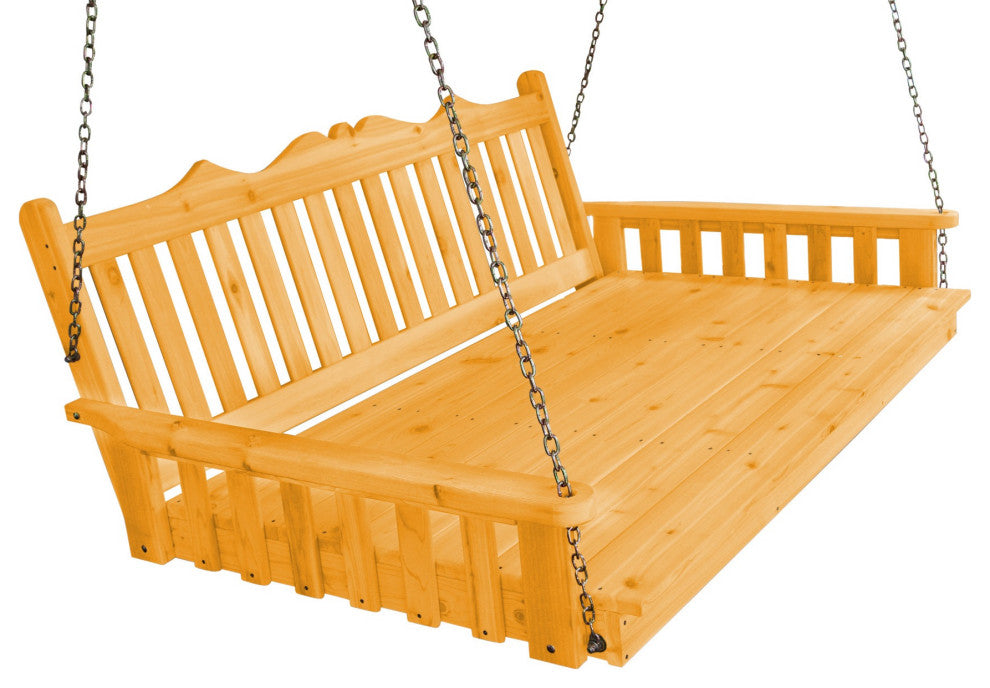 Cedar Royal English Swingbed, Natural Stain, 5 Foot