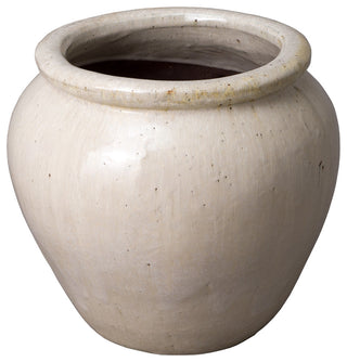 Round Planter, White 13x12.5