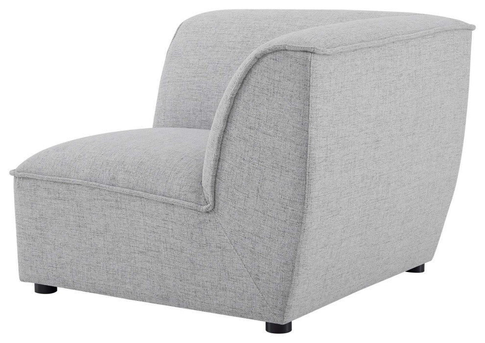 Sectional Sofa Set, Fabric, Gray, Modern, Living Lounge Hotel Hospitality