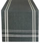 DII Gray Chambray French Stripe Table Runner 14"x108"