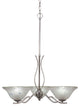 Chandeliers, 10" Frosted Crystal Glass