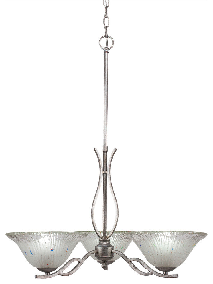 Chandeliers, 10" Frosted Crystal Glass