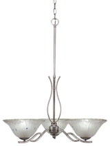 Chandeliers, 10" Frosted Crystal Glass