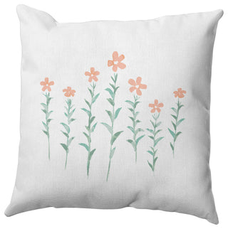 Periwinkle Outdoor Pillow, Orange, 20"x20"