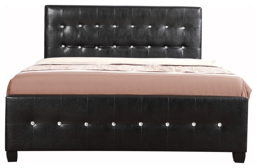 Bed, Black, Full, Queen