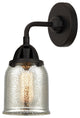 Small Bell Sconce, Matte Black, Silver Plated Mercury, Silver Plated Mercury