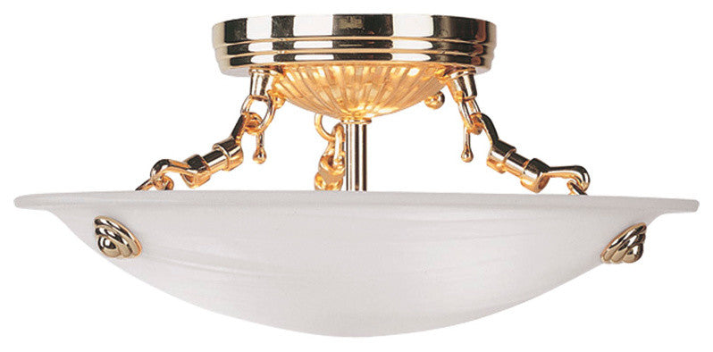 Oasis Ceiling Mount, Polished Brass