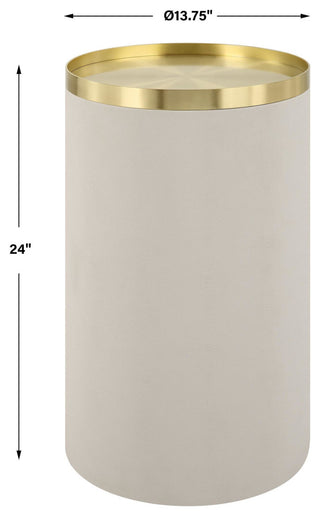 Dimension callouts with height and diameter measurements (instructional).