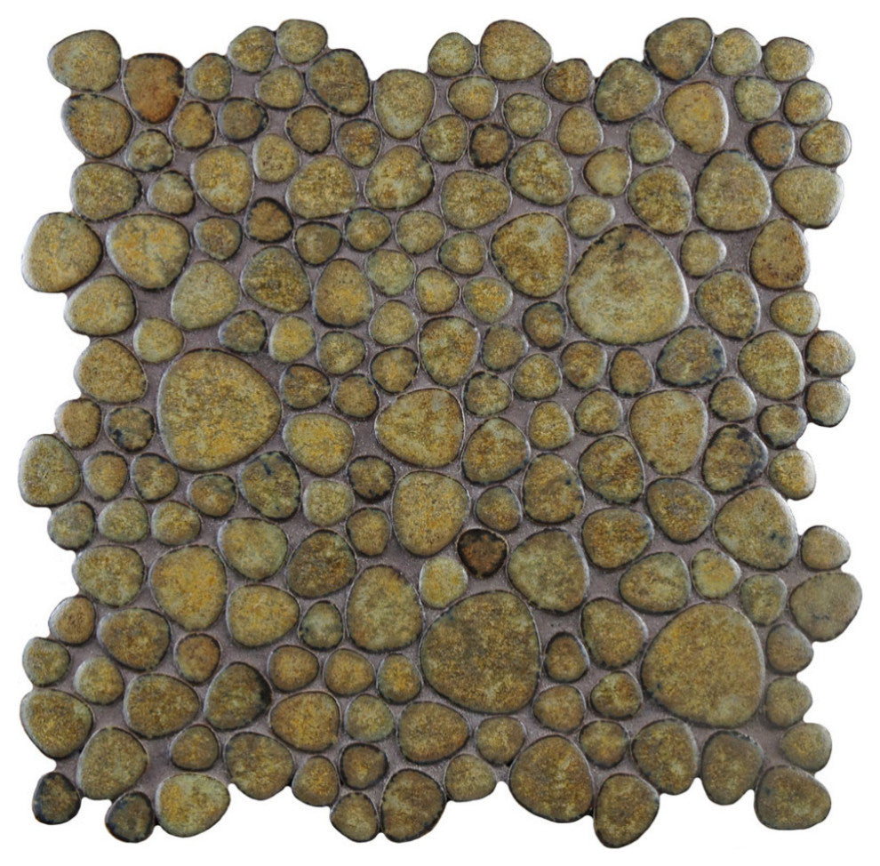 Pebble Brownstone Porcelain Floor and Wall Tile