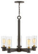 Hinkley Midtown Chandelier Medium Single Tier, Oil Rubbed Bronze