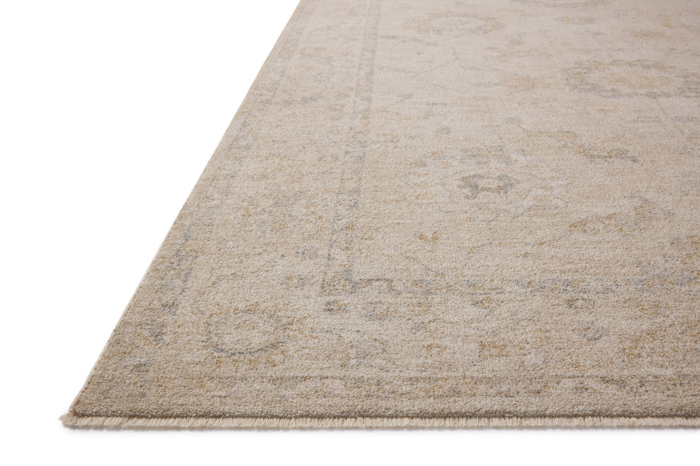 Chris Loves Julia x Loloi Louisa Oatmeal / Slate 3'-6" x 5'-6" Accent Rug