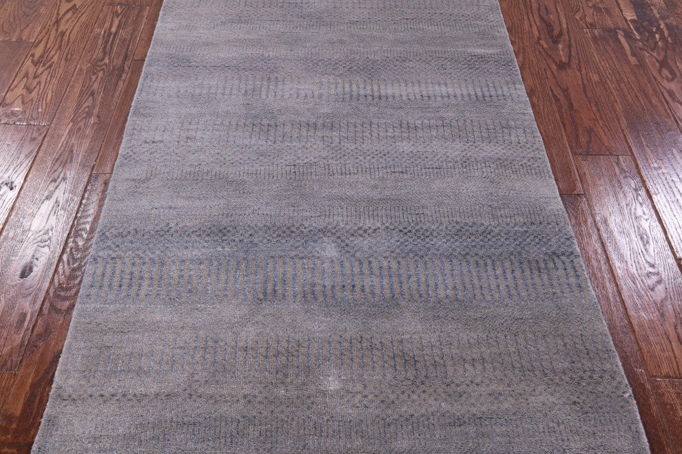 3' 0" X 5' 1" Wool and Silk Savannah Grass Handmade Rug Q11517