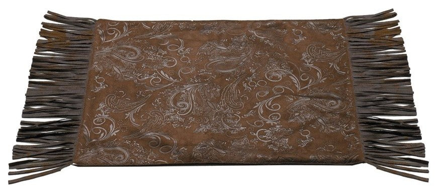 Tooled Faux Leather Placemat 4-Pieces