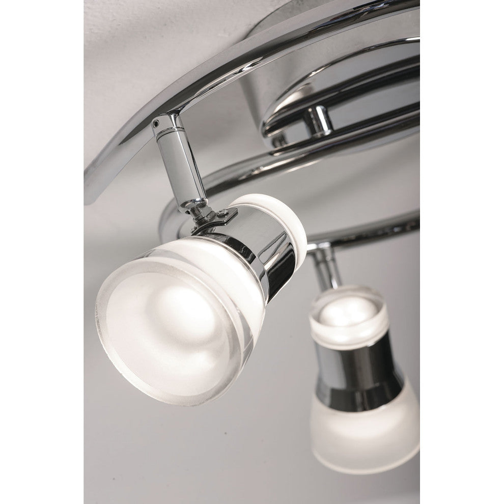 Gage Fixed Rail LED 21W - Polished Chrome - Clear