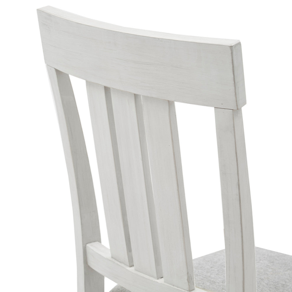 INK+IVY Sonoma Dining Bench, Natural, Reclaimed White, 4-Piece Dining Set