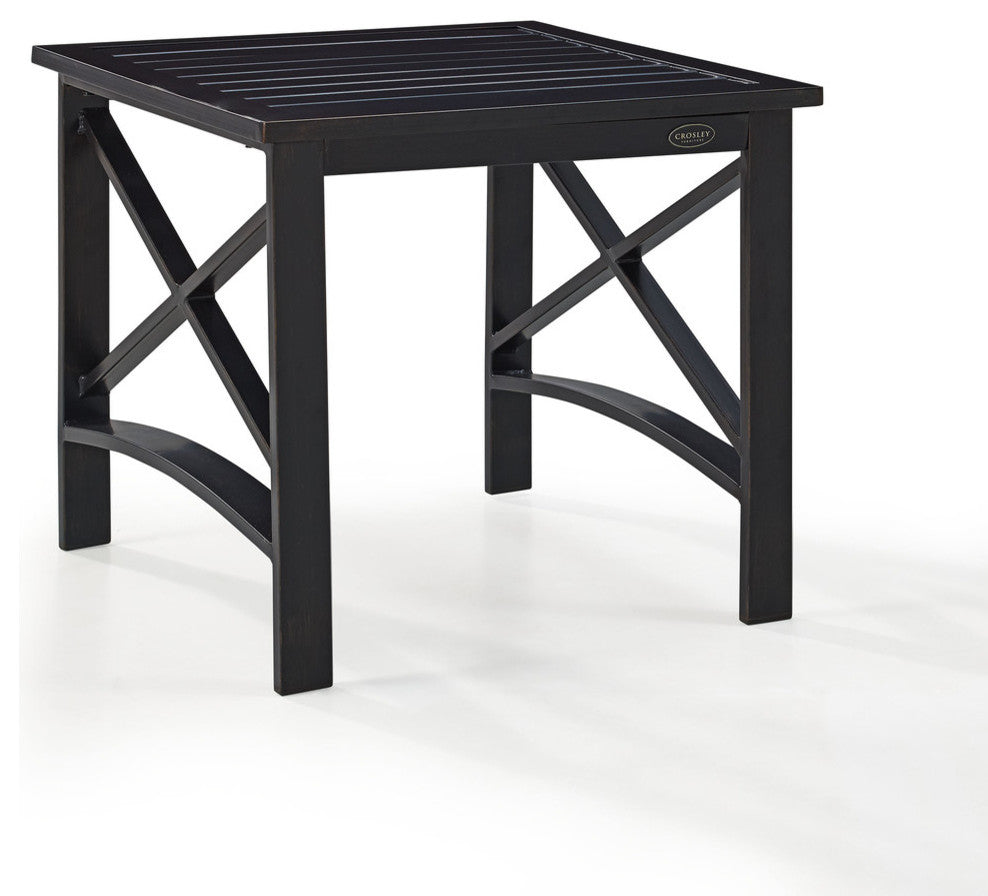 Kaplan Side Table, Oiled Bronze