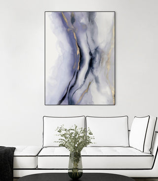 "Blue Waters I" Framed Canvas by Giant Art 24"x32"