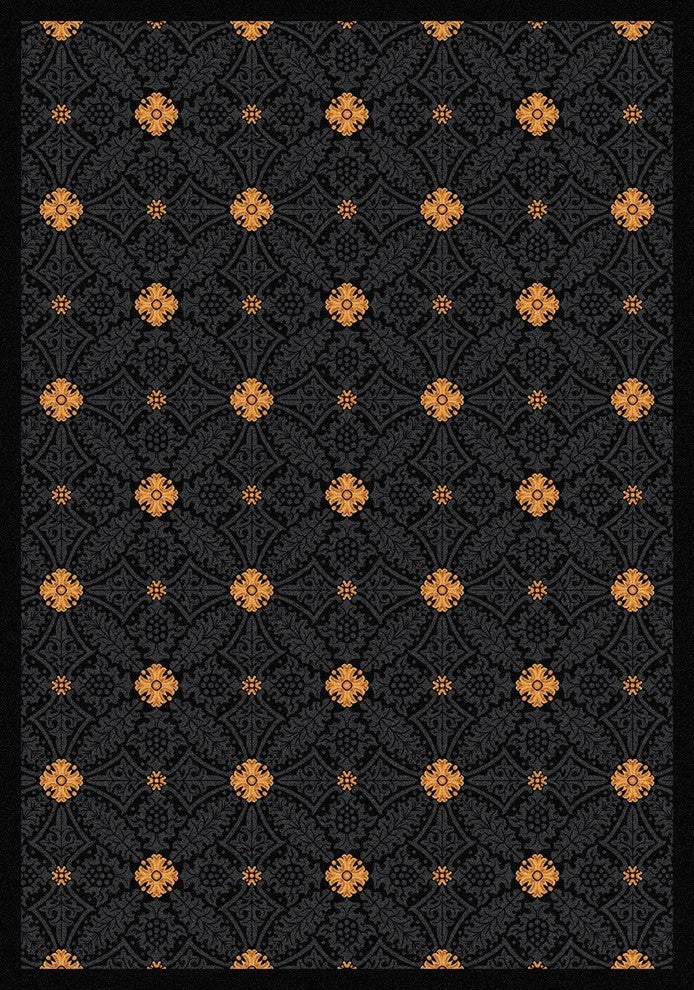 Any Day Matinee Rug, Fort Wood, Black, 3'10"x5'4"