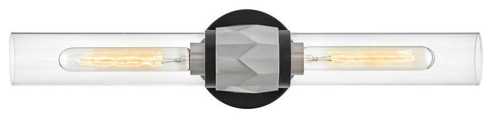 Hinkley Lighting 57082 Ellison 2 Light 22"W Bath Bar - Black / Brushed Nickel