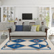 Indoor/Outdoor Harbor HA6 Ivory Machine Washable 3' x 5' Rug