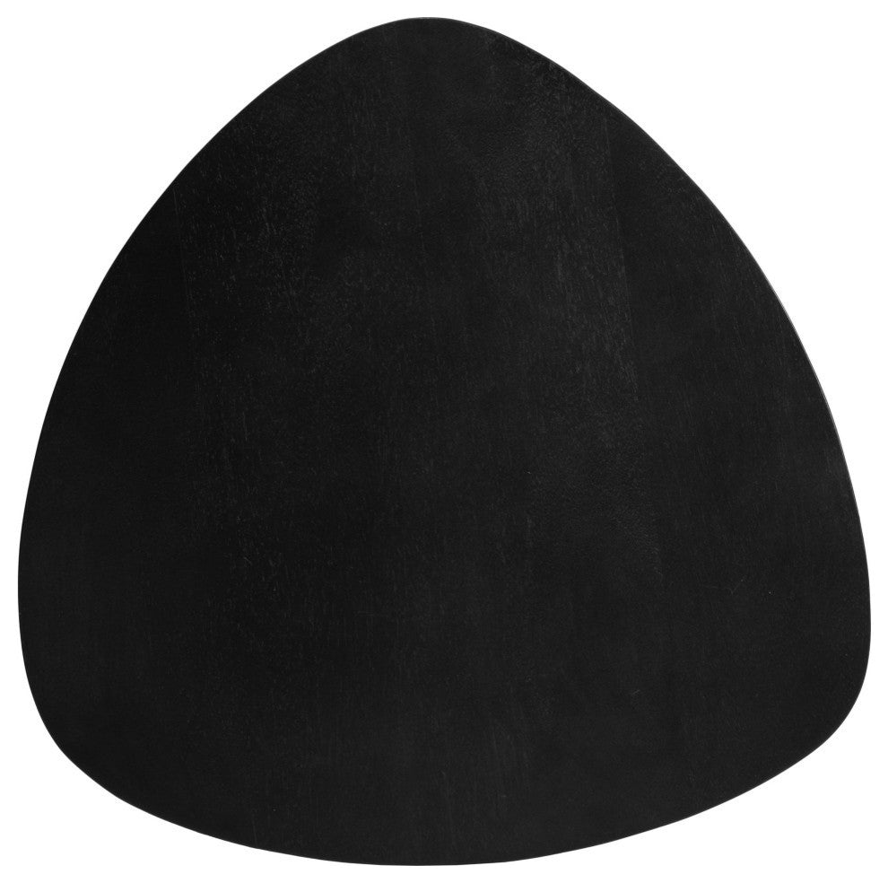 Tora End Table, Black, 18"