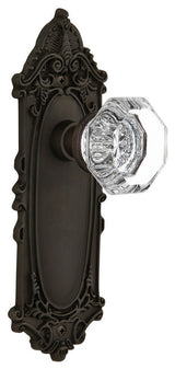 Single Victorian Plate With Waldorf Knob, Oil-Rubbed Bronze