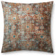 Loloi FP0011 Terracotta / Multi 36"W x 36"D x 6"H Pillow