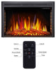 36" Electric Fireplace Insert, Freestanding and Recessed Electric Stove Heater