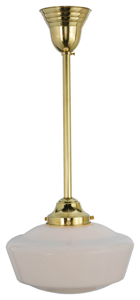 Meyda lighting 143857 12"W Revival Schoolhouse With Traditional Globe Pendant