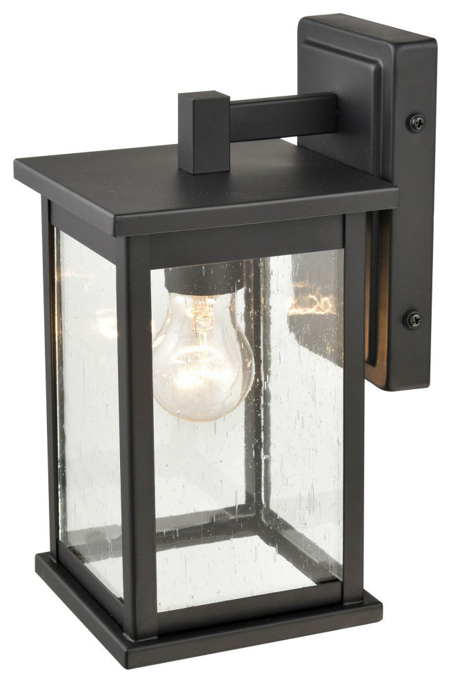 1 Light 5.75 in. Powder Coat Black Outdoor