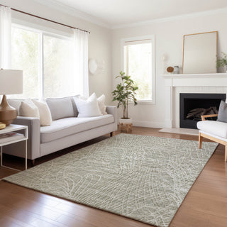 Premium Machine Washable Mayfield AMF35 Beige 5' x 7'6" Rug
