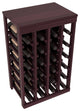 24-Bottle Kitchen Wine Rack, Redwood, Burgundy+ Satin