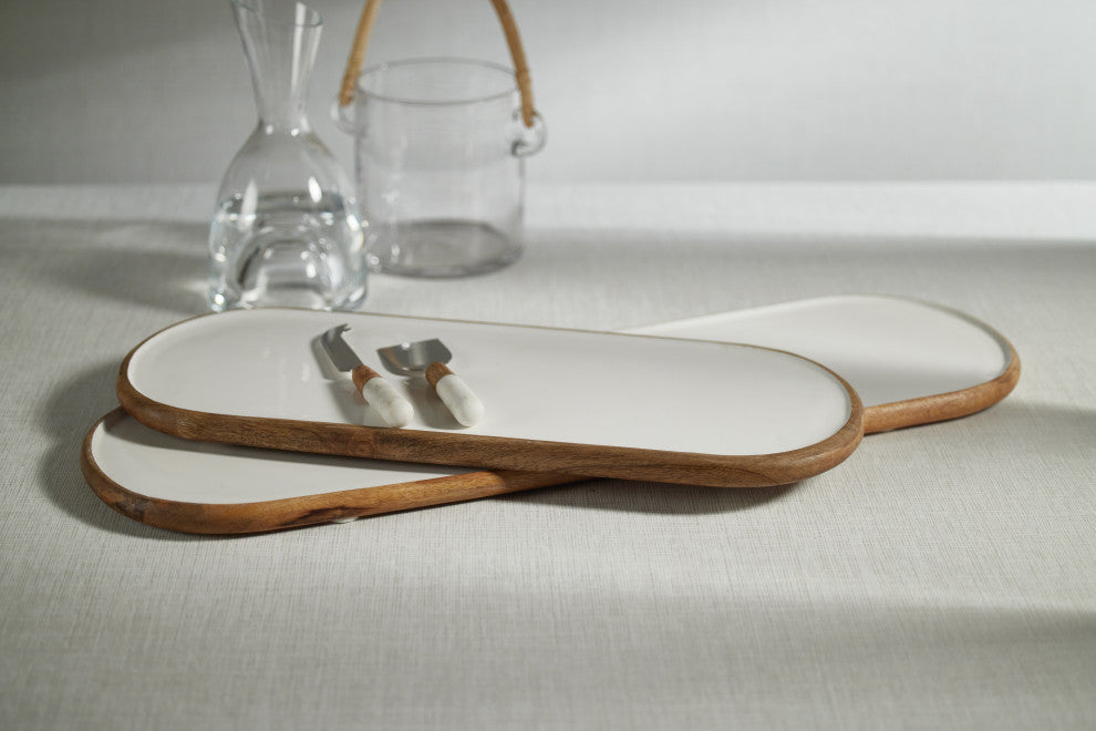 Petrolina Large Mango Wood Oval Serving Tray / Platter
