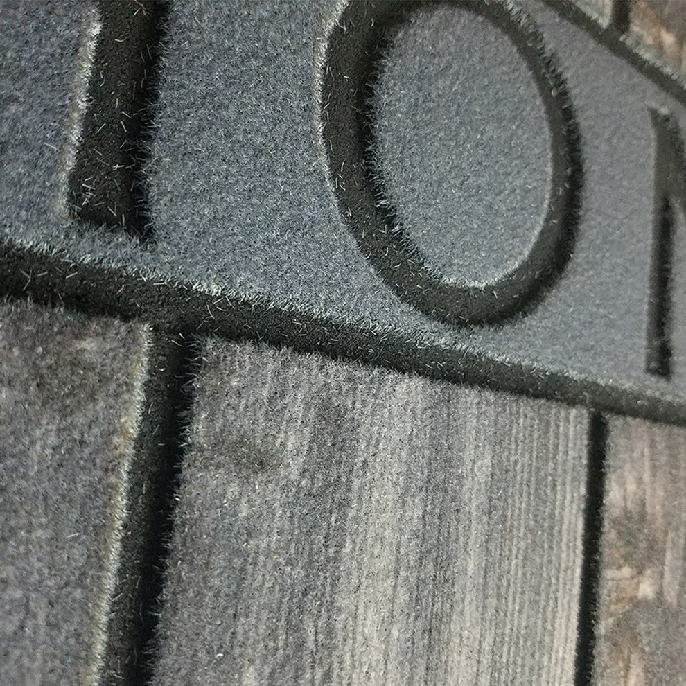 Outdoor Front Door Mat Home Wood Flooring Rubber Rug 30x18 Grey