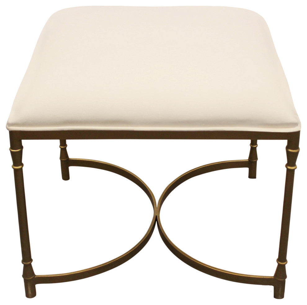 Honeyville Stool With Ivory Cushion Top