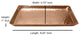 nu steel Copper Hammered Vanity Tray