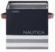 Nautica Folded Storage Cube, Navy Stripe